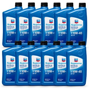 Aceite Para Motor A Gasolina Chevron Supreme 10w-40 12pz