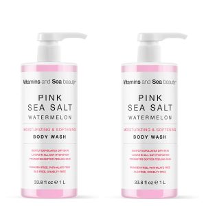 Jabón Líquido Corporal Vitamins And Sea Sandía 1litro 2pz