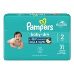 Pañales Pampers Baby Dry Talla 2 37pz