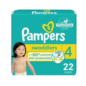 Pañales Pampers Swaddlers Active Baby Talla 4 22pz