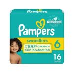 Pañales Pampers Swaddlers Active Baby Talla 6 16pz