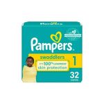 Pañales Pampers Swaddlers Bebé Talla 1 32pz