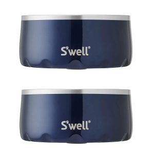 Set Bowls Para Mascotas Swell 2pz Azul