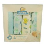 Sábana Recién Nacido Baby Mink Manta 4pz Azul