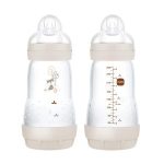 Biberón Mam Baby Easy Start 9oz 2pz Gris Zorro