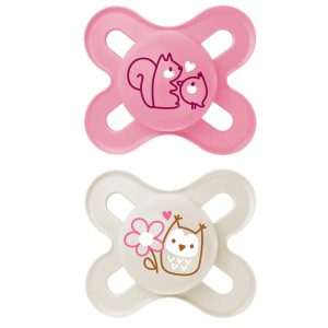 Chupón Mam Baby Start 0-3m 2pz Rosa Matte