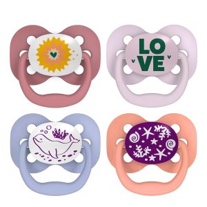 Chupón Dr Browns Advantage Day Night 0-6m 4pz Lila