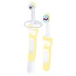 Cepillo De Dientes Mam Baby Learn to Brush 2pz Amarillo