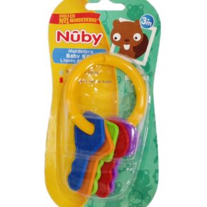 Mordedera Llaves Multicolor Nuby Azul Hexagonal