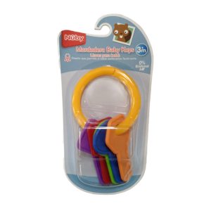 Mordedera Llaves Multicolor Nuby Naranja Hexagonal