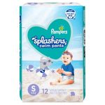 Pañales Splashers Trajes De Baño Pampers Talla S 12pz