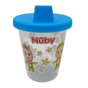 Vaso Entrenador Nuby Bebés Llorones 7oz Celeste